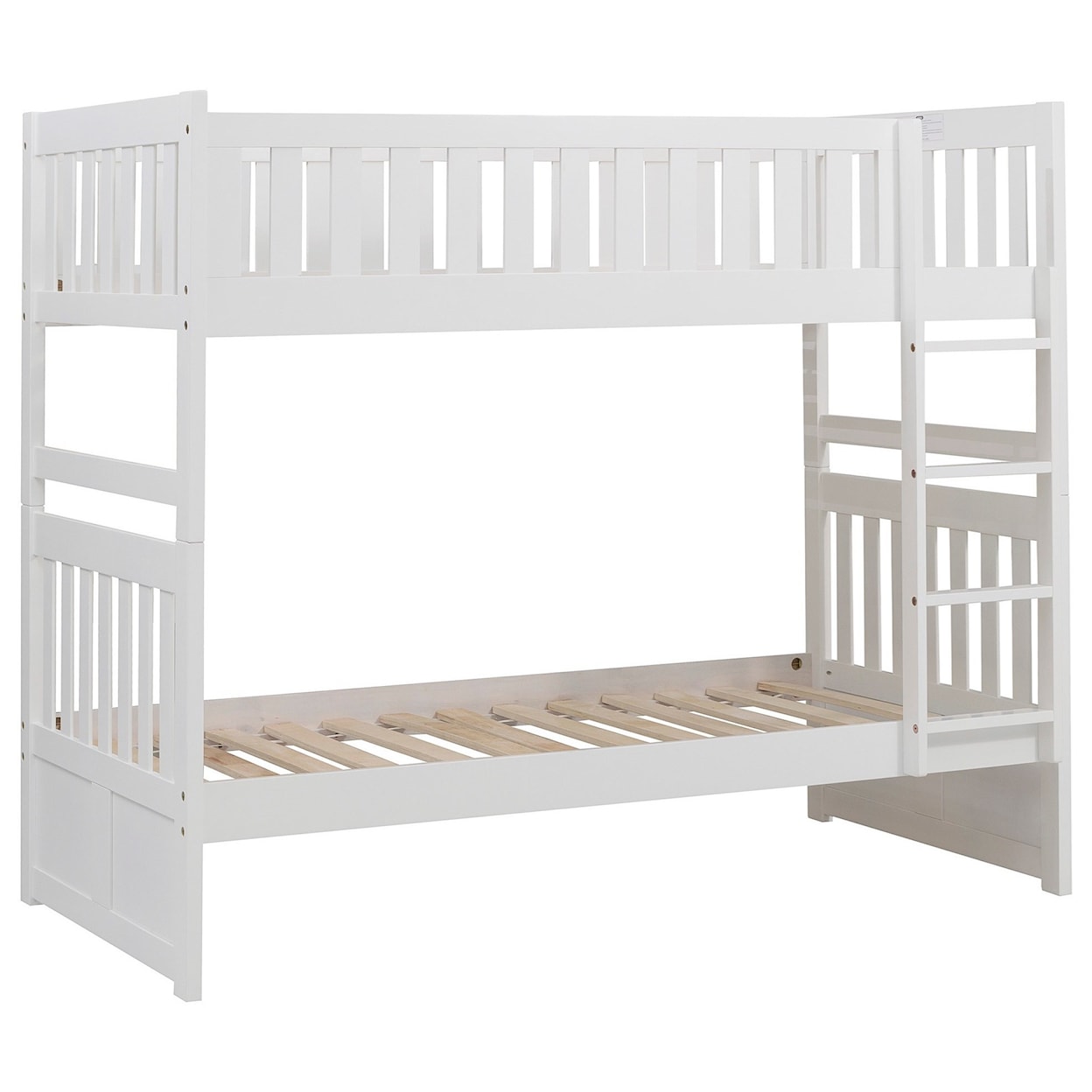 Home Style White Twin over Twin Bunk Bed