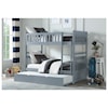 Homelegance Furniture Discovery Twin Over Twin Trundle Bunk Bed