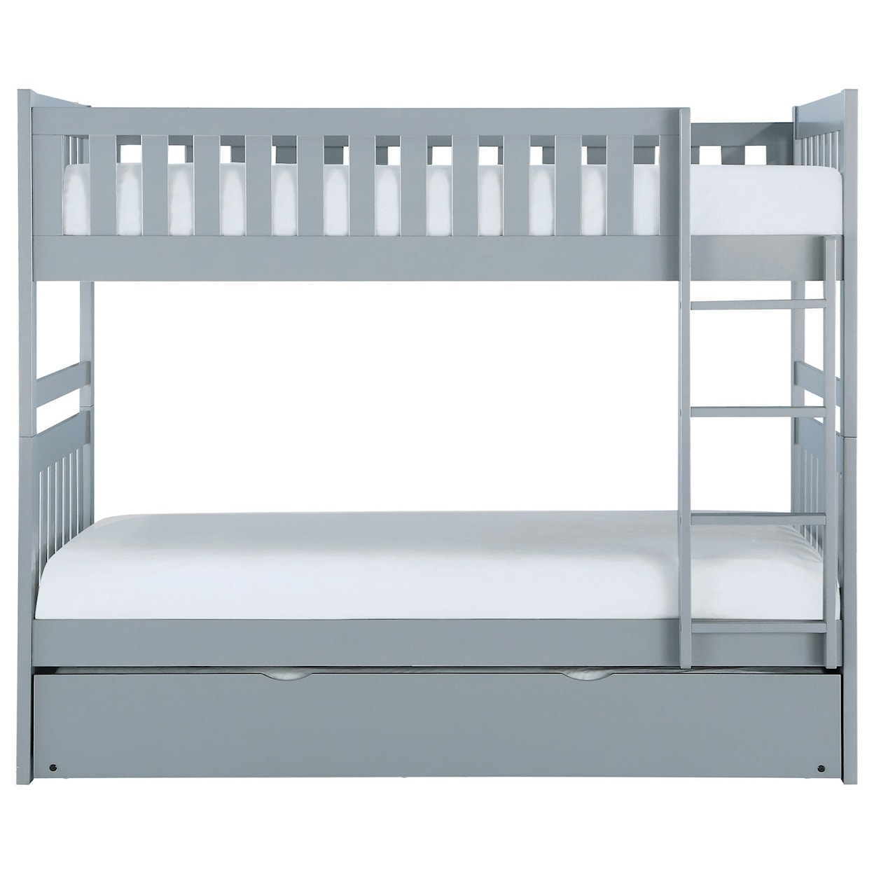 Homelegance Rowe Twin Over Twin Trundle Bunk Bed