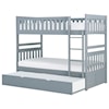 Homelegance Rowe Twin Over Twin Trundle Bunk Bed