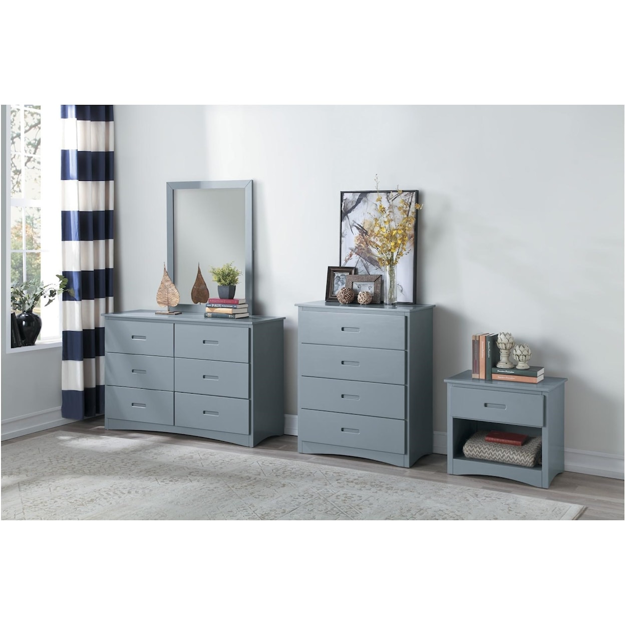 Homelegance Furniture Discovery Dresser and Mirror Set