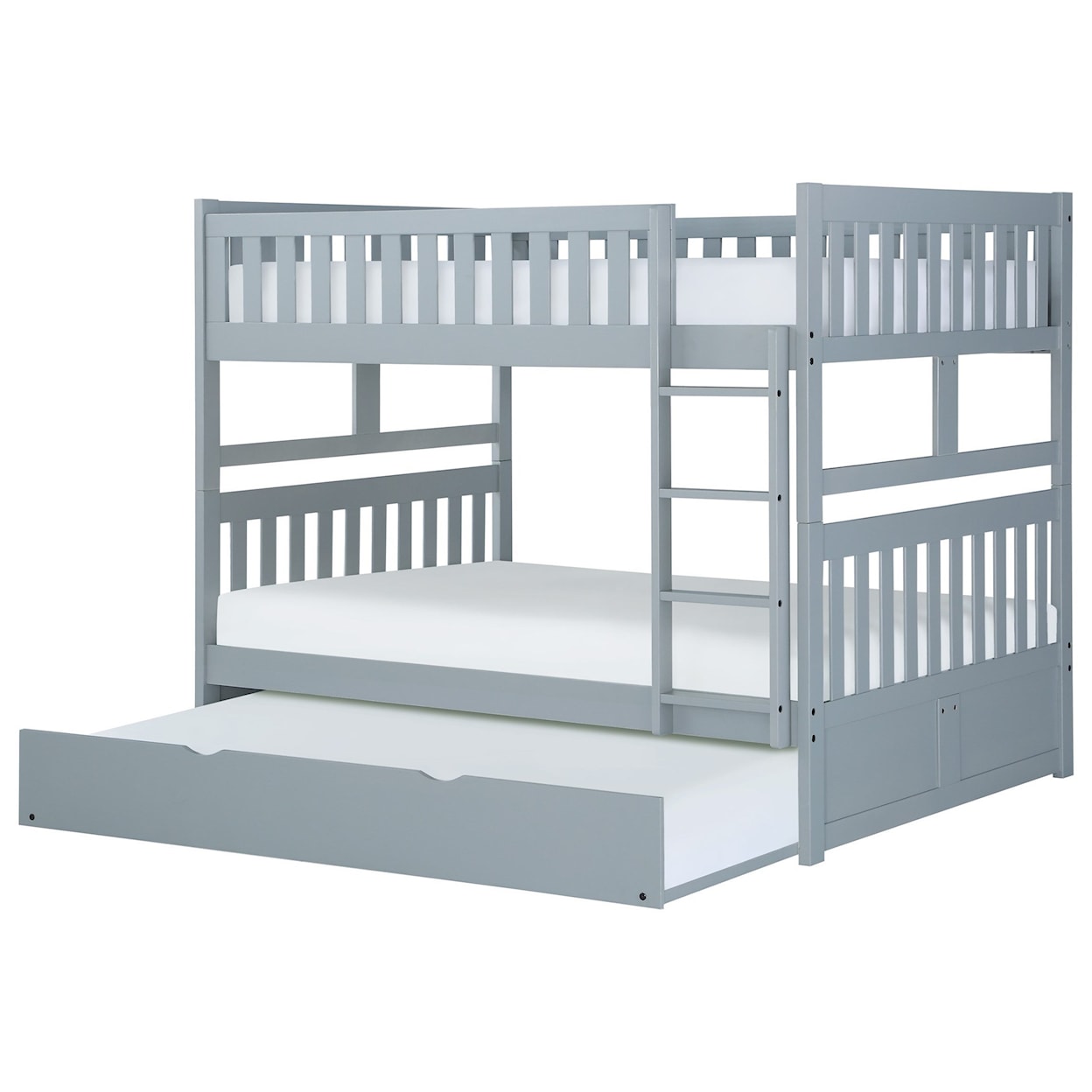 Homelegance Rowe Full Over Full Trundle Bunk Bed