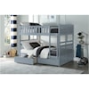 Homelegance Rowe Full Over Full Storage Bunk Bed