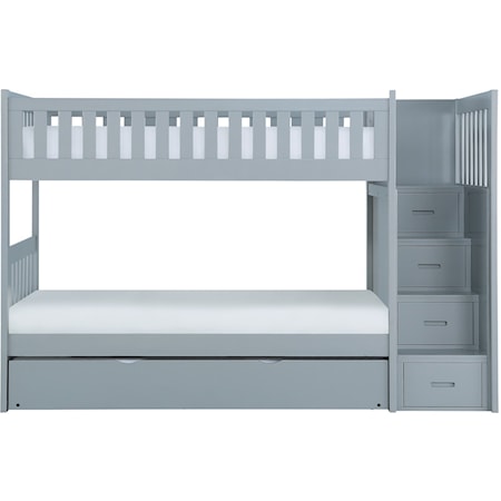 Twin Over Twin Trundle Bunk Bed