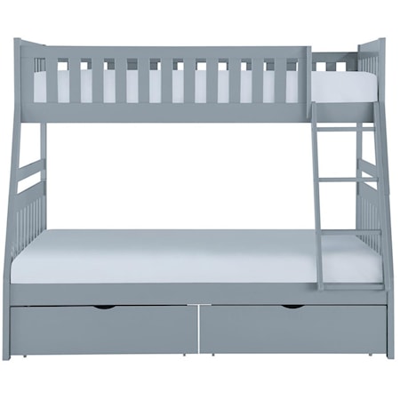 Twin Over Full Storage Bunk Bed