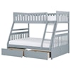 Homelegance Furniture Discovery Twin Over Full Storage Bunk Bed