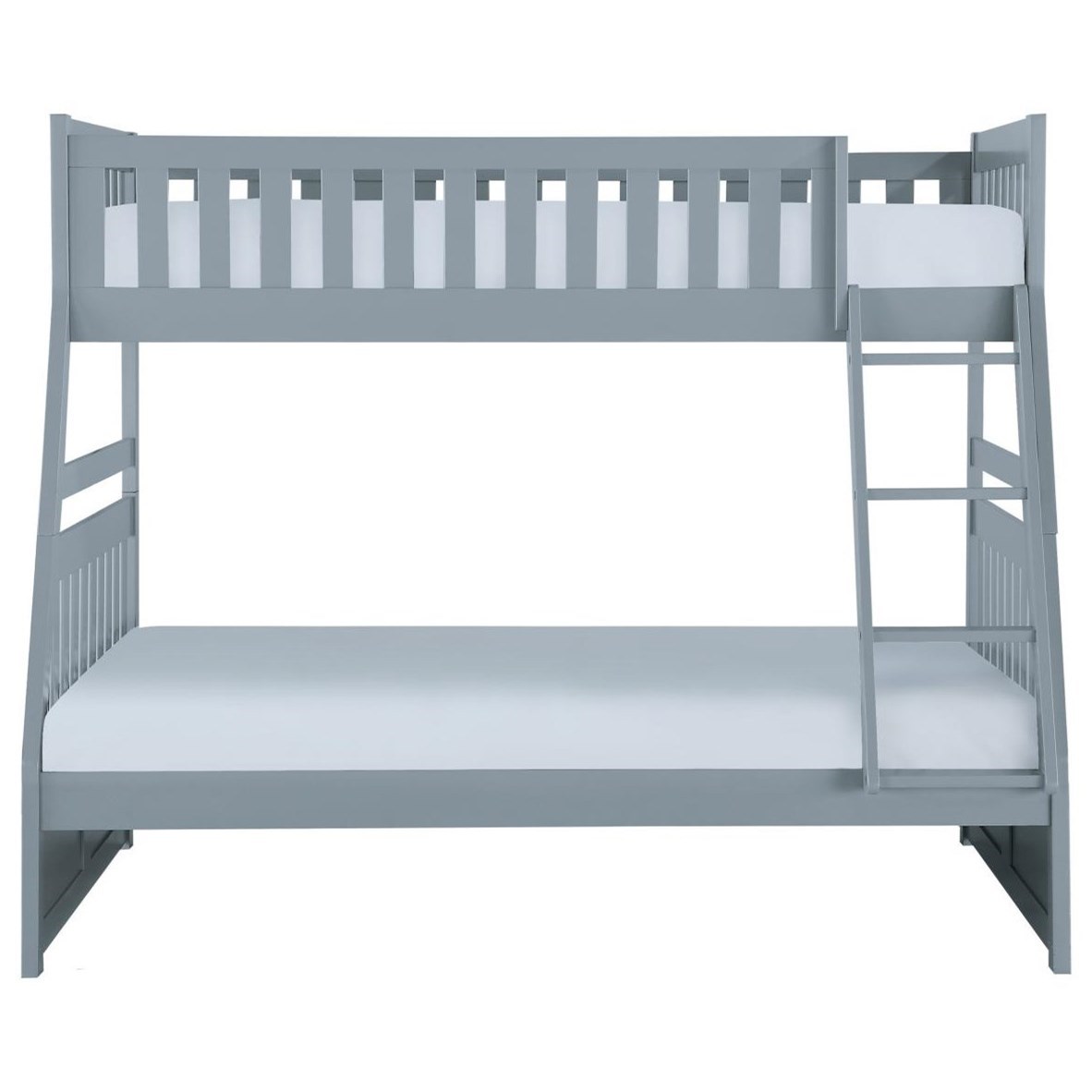 Homelegance Rowe Casual Twin Over Full Bunk Bed A1 Furniture