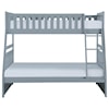 Home Style Gray Twin Over Full Bunkbed