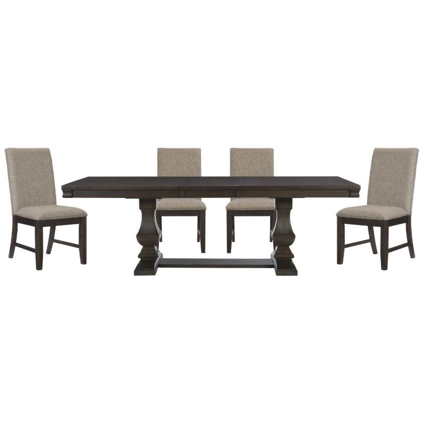 Homelegance Southlake 5741Sx4+x1 5Piece Table and Chair Set Knight
