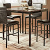 Homelegance Tempe Counter Height Table with Faux Marble Top