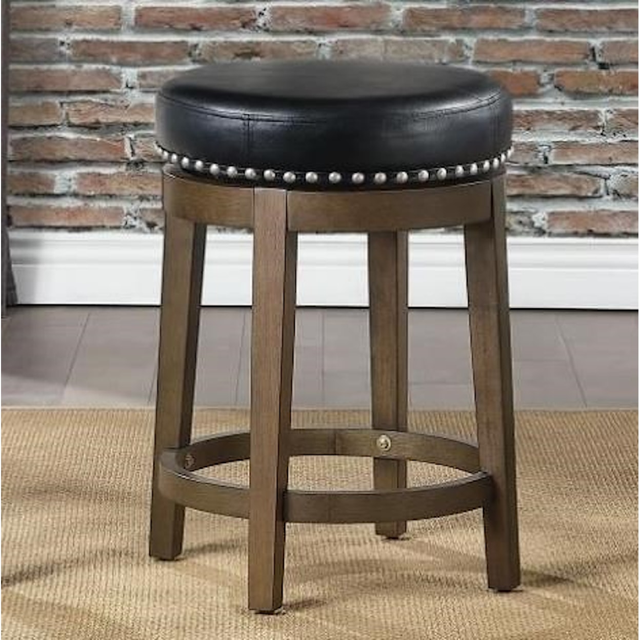 Homelegance Furniture Westby Round Swivel Counter Height Stool