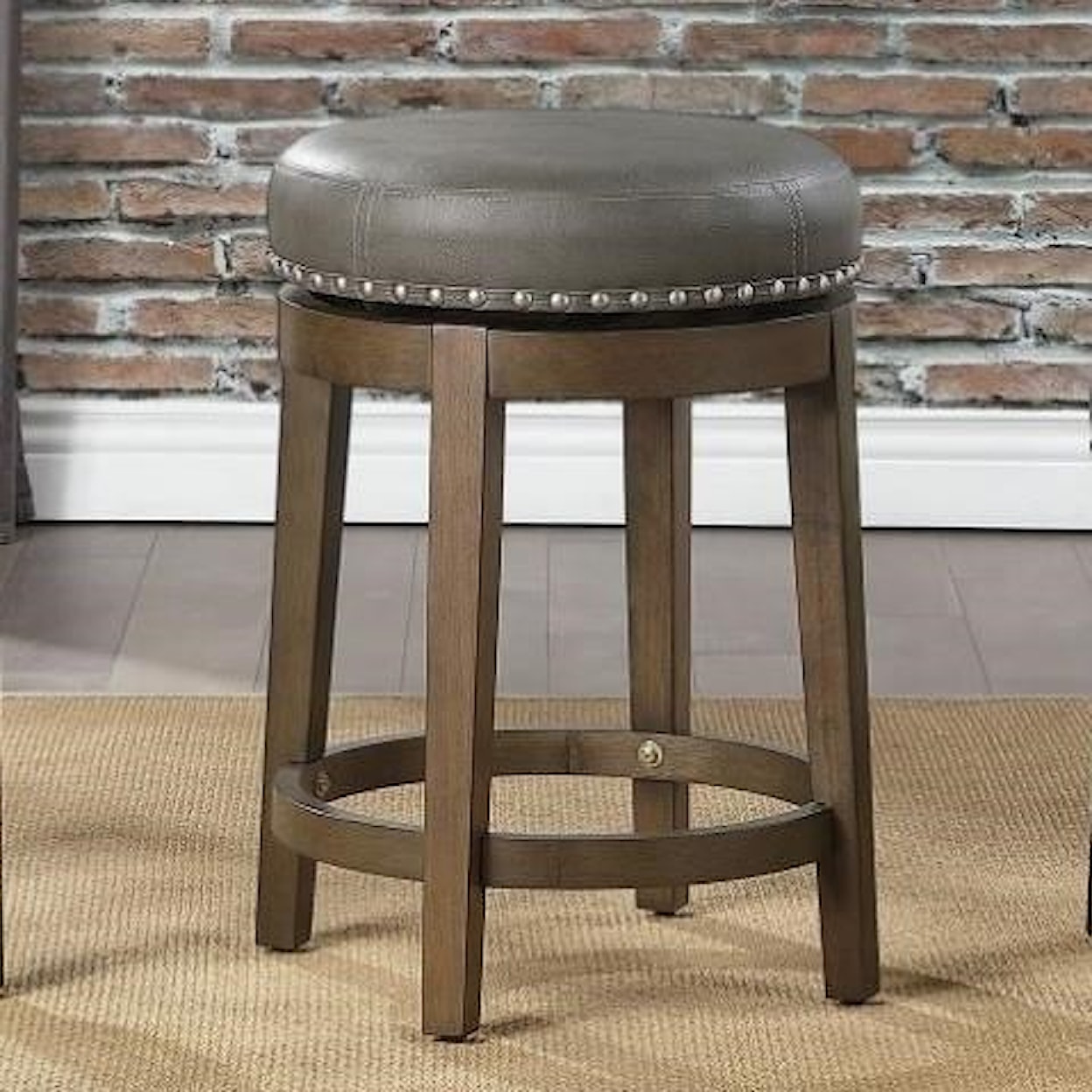Homelegance Westby Round Swivel Counter Height Stool