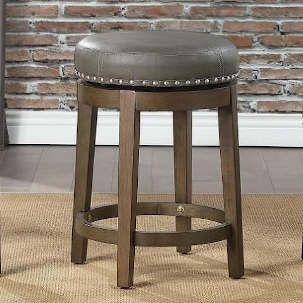 Homelegance Furniture Westby Round Swivel Counter Height Stool