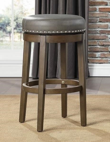 Homelegance Westby Round Swivel Pub Height Stool