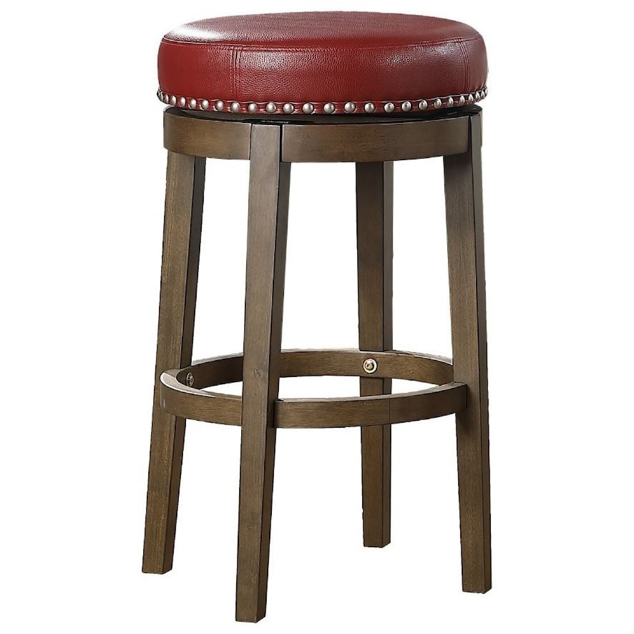 Homelegance Westby Round Swivel Pub Height Stool