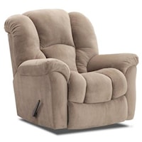 Casual Rocker Recliner with Bucket Seat