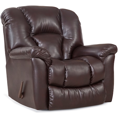 Casual Rocker Recliner with Bucket Seat