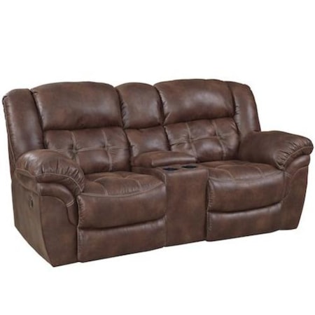 Reclining Power Console Loveseat