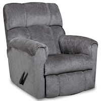 Casual Style Plush Rocker Recliner