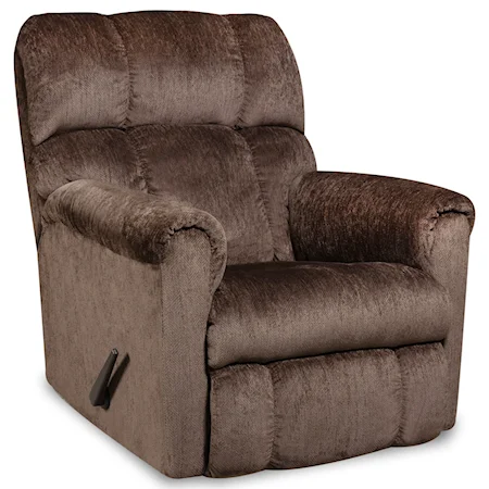 Casual Style Plush Rocker Recliner