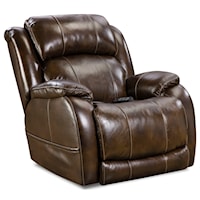 CASUAL TOP GRAIN LEATHER TRIPLE POWER RECLINER WITH POWER HEADRESTS AND LUMBAR