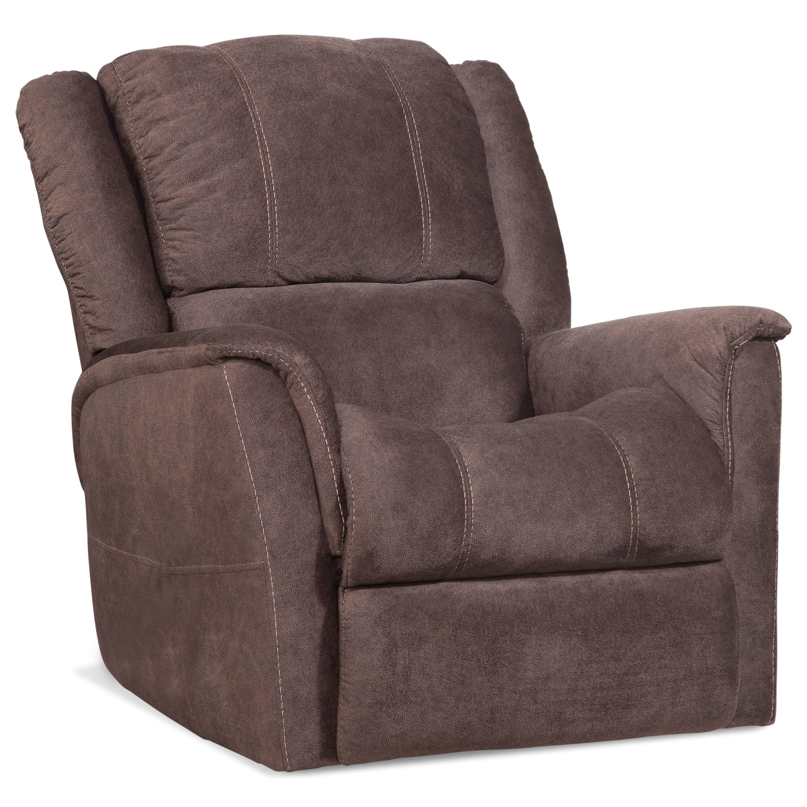 HomeStretch 172 1345037 Power Reclining Lift Chair with Contrast Stitching Dunk & Bright