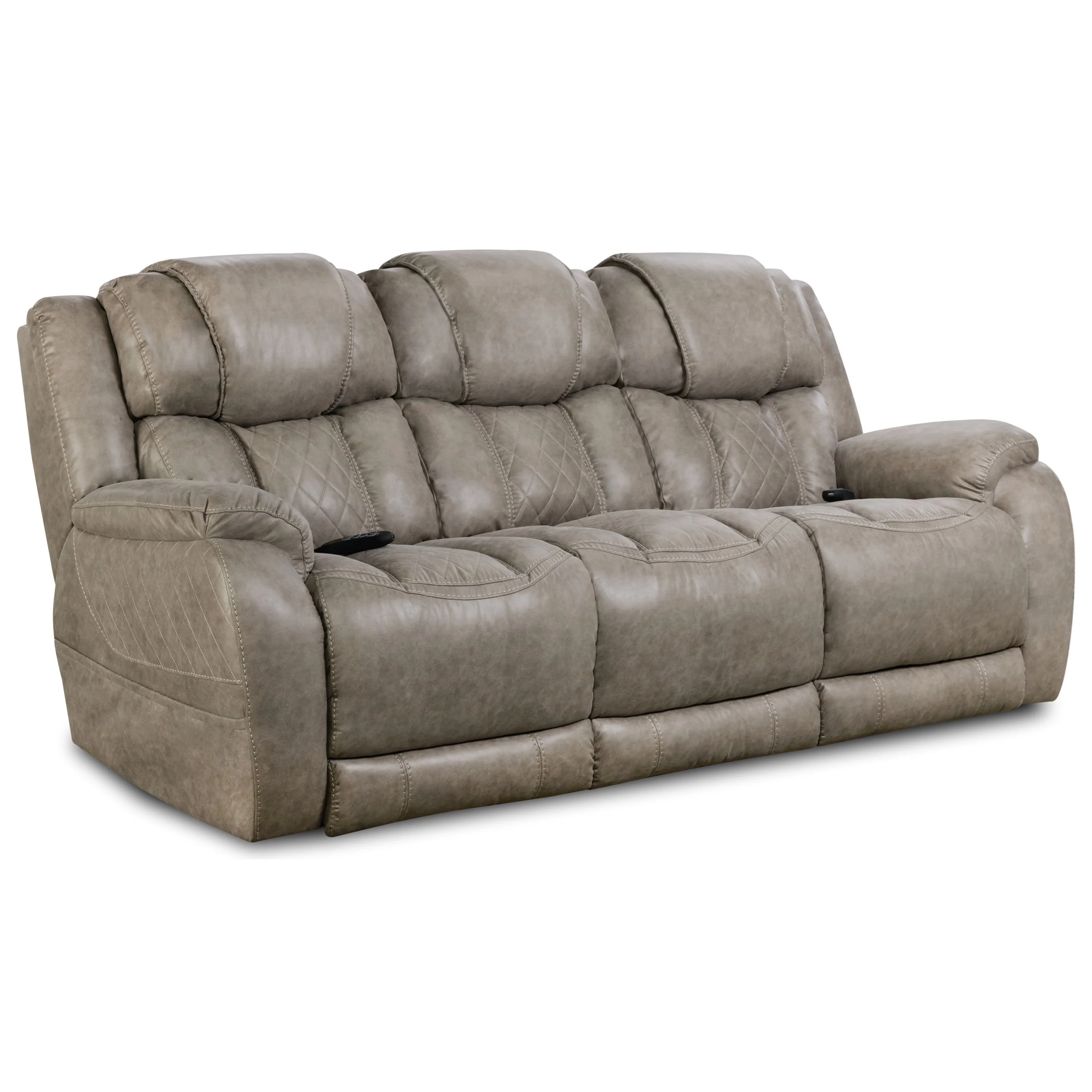 Homestretch 174 Hs1066 Casual Style Double Reclining Power Sofa Van Hill Furniture Reclining