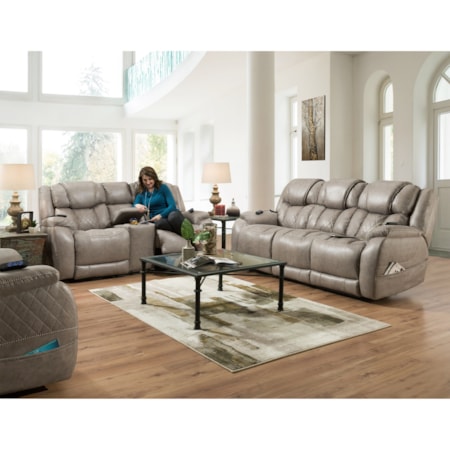 Double Reclining Power Sofa