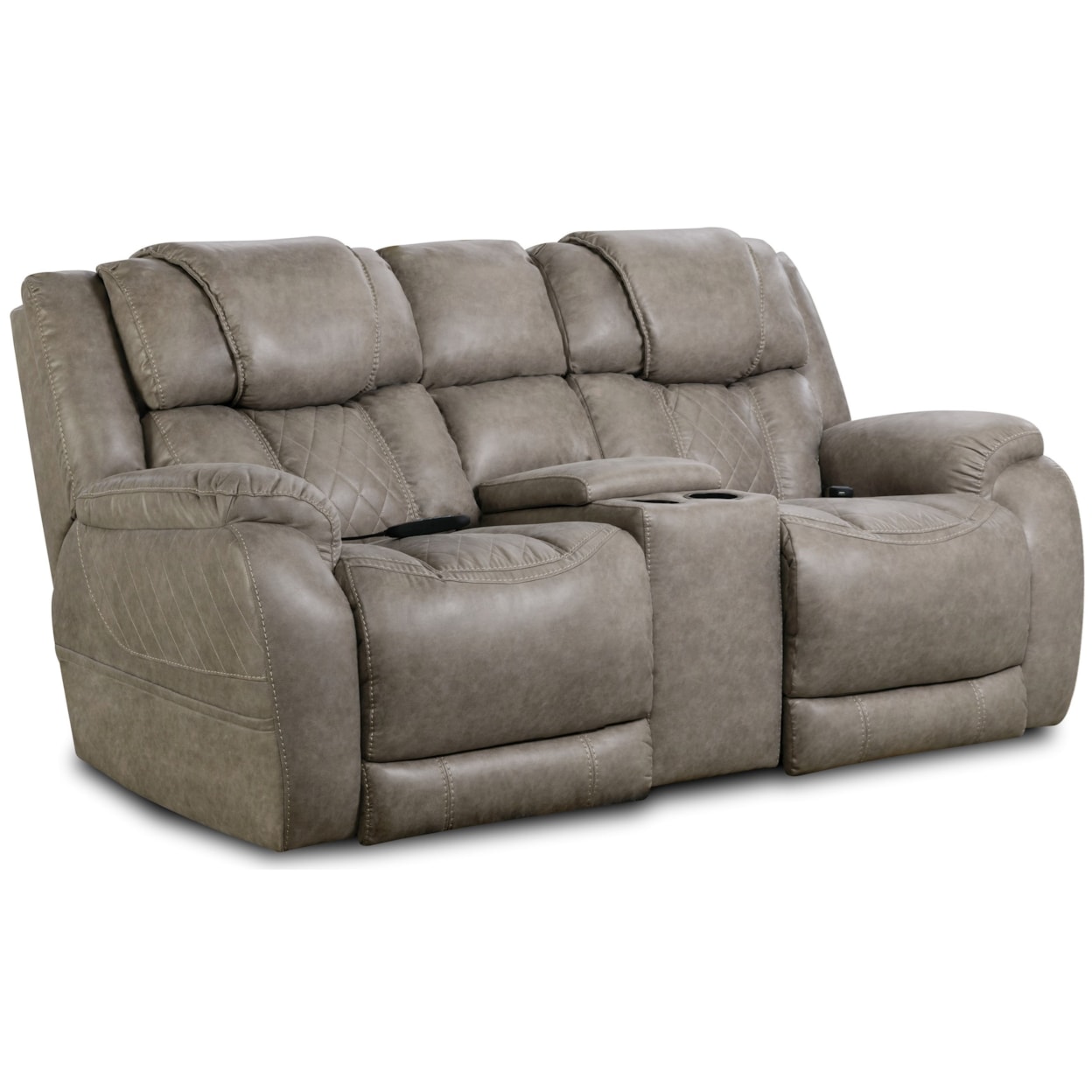 HomeStretch Marlin Power Console Loveseat