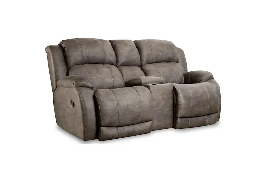177 Reclining Console Loveseat by HomeStretch at Furniture Barn