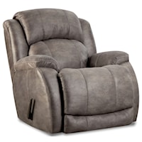 Casual Power Rocker Recliner with PIllow Top Arms