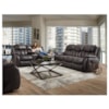 HomeStretch Marlin Reclining Console Loveseat