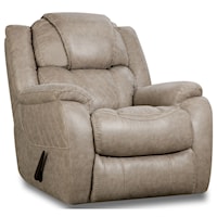 Casual Style Plush Rocker Recliner