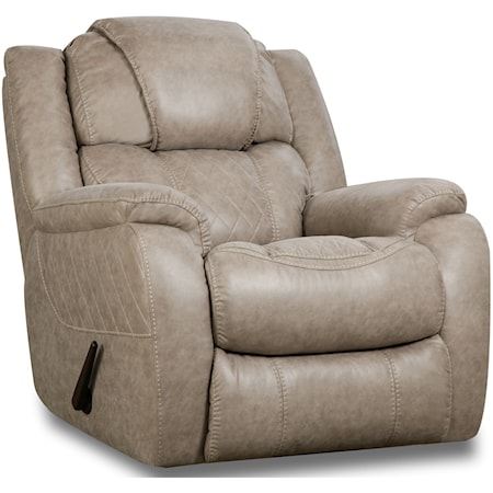 Casual Style Plush Rocker Recliner