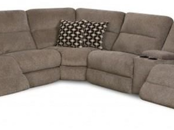 Casual Power Reclining Sectional Sofa