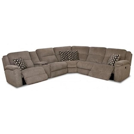 Casual Power Reclining Sectional Sofa
