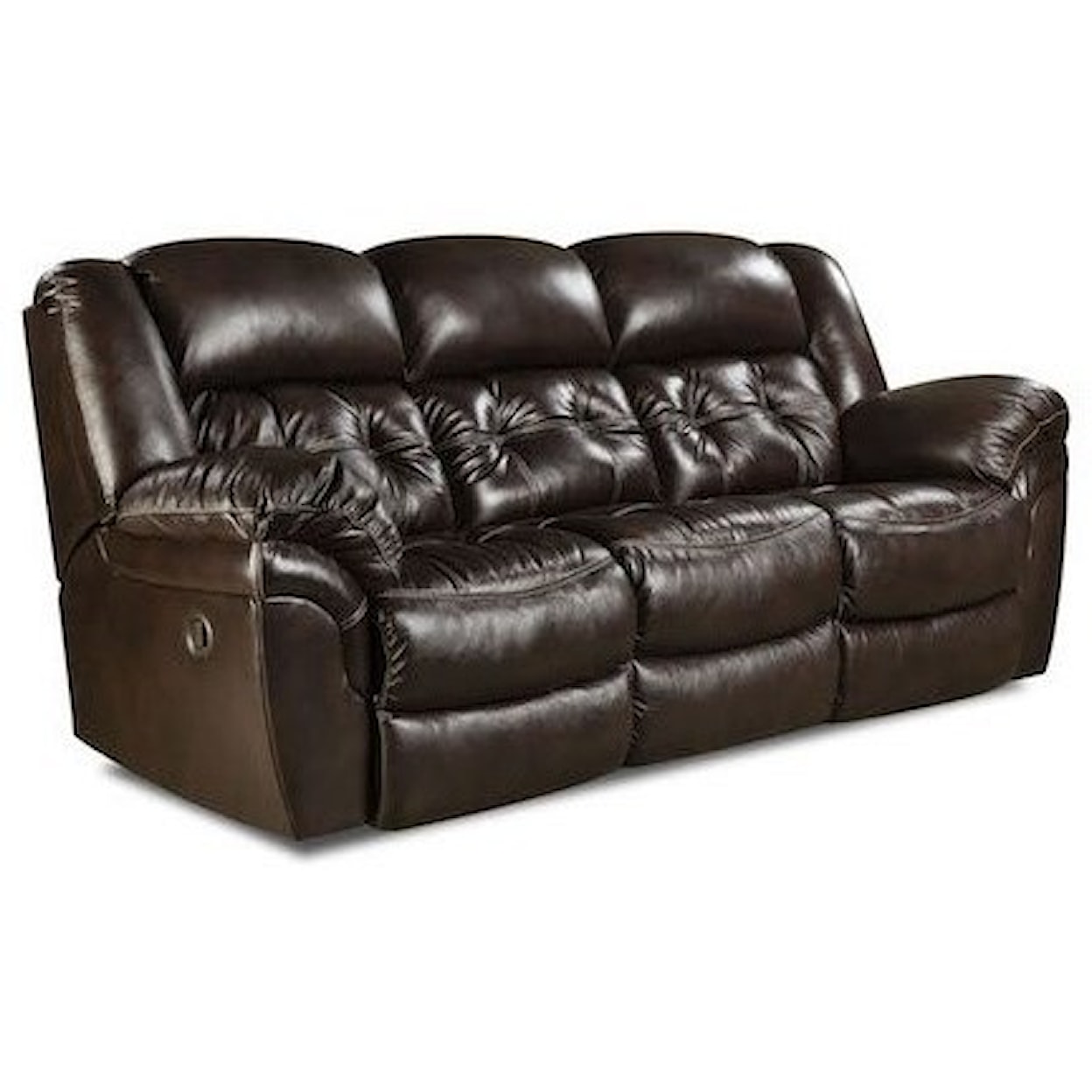 HomeStretch Cheyenne Leather Reclining Sofa