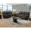 HomeStretch Mercury Double Reclining Sofa