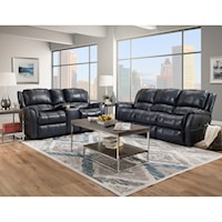 Your Choice: Leather Reclining Sofa or Leather Gliding Reclining Console