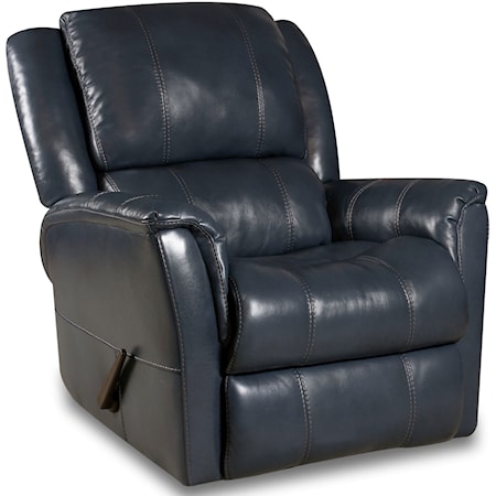 Casual Manuel Swivel Glider Recliner with Pillow Top Arms