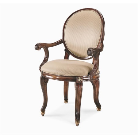 Rounded Back and Seat Chair