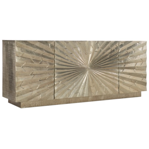 Contemporary 78" Entertainment Console with Removable Shelves