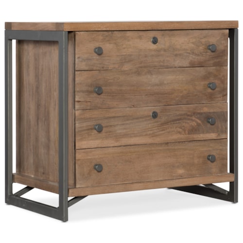 Industrial Style Metal/Wood Lateral File