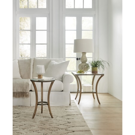 Round Accent Martini Table