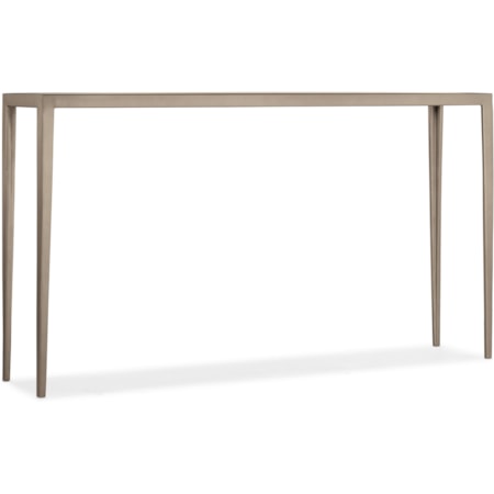 Contemporary White Venetian Marble Console Table