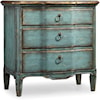 Hooker Furniture Living Room Accents Three Drawer Turquoise Chest