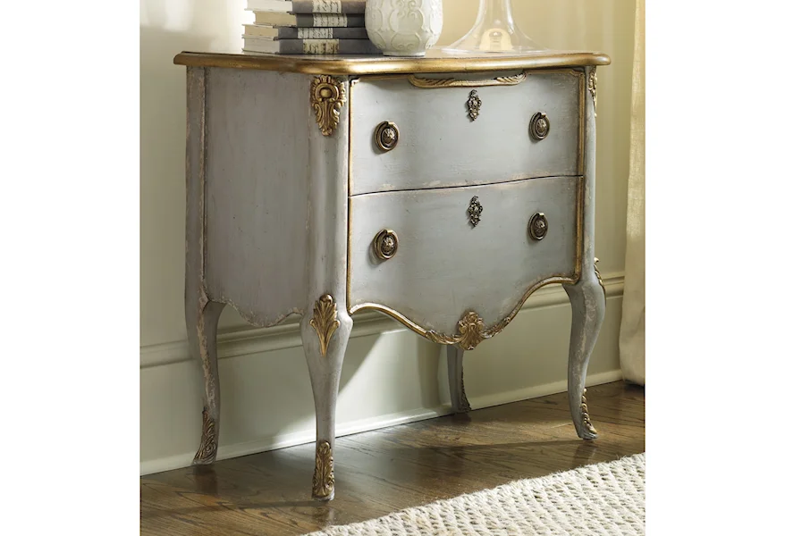 Living Room Accents French Two-Drawer Chest by Hooker Furniture at Janeen's Furniture Gallery