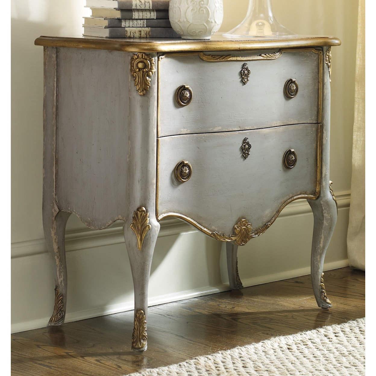 Hooker Furniture Living Room Accents French Two-Drawer Chest