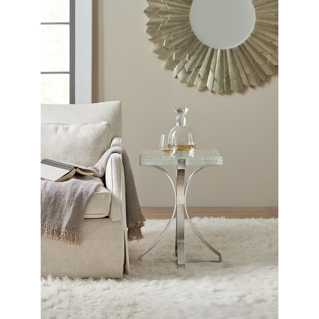 Hooker Furniture 500-50 Bubble Glass Accent Table