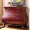 Hooker Furniture Melange Red Bombe Chest